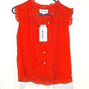 (New) Highline Collective Red Lace Blouse Size S/P
